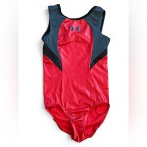 Under Armour Vibrant Red and Black Leotard AXS